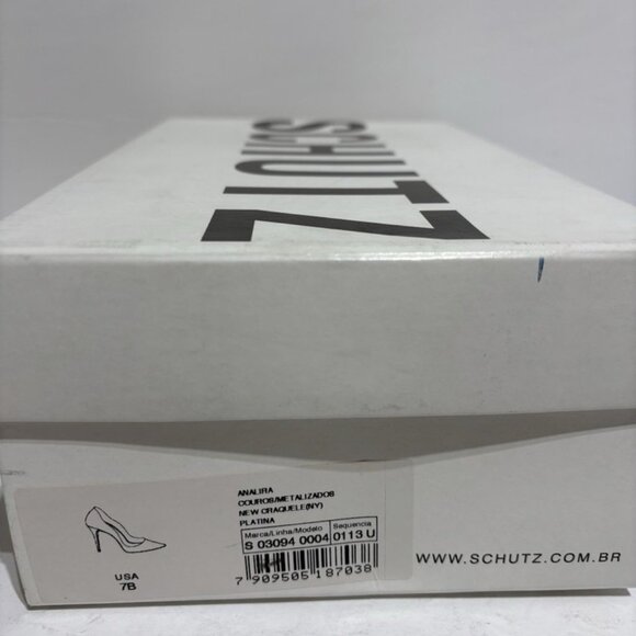 Schutz Women’s Analira Gold High Heel Pumps, Size 7 B